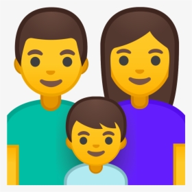 Family Man Woman Boy Icon - Family Emoji Png, Transparent Png, Transparent PNG
