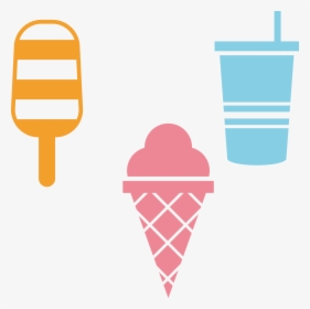 Ice Cream Cone Street Food Ice Pop - Logo Pop Ice Vector, HD Png Download, Transparent PNG