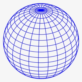 #blue #globe #sphere #vaporwave #seapunk #geometric - Transparent Globe Grid Png, Png Download, Transparent PNG