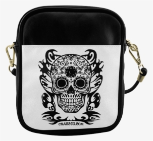 Skull Flowers Sling Bag - Shoulder Bag Lgbt, HD Png Download, Transparent PNG