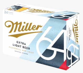 Miller64 Extra Light Beer - Miller 64 Extra Light Beer, HD Png Download, Transparent PNG