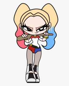 Suicide Squad Mini Harley Qui - Harley Quinn Cartoon Clipart, HD Png Download, Transparent PNG