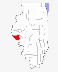 Illinois White Map Png, Transparent Png, Transparent PNG