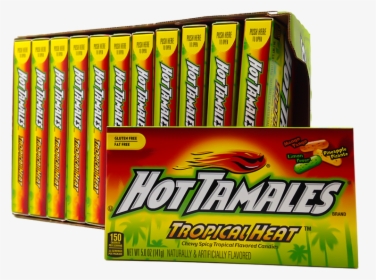 Hot Tamales Tropical Heat 5oz 141g 12 Boxes Case Singles - Games, HD Png Download, Transparent PNG