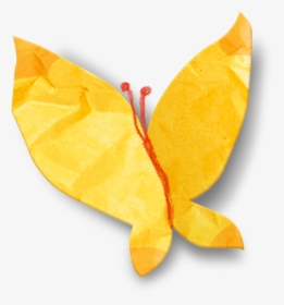 #png #overlay #cute #kawaii #paper #linecamera #line - Yellow Butterfly Paper, Transparent Png, Transparent PNG