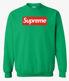Supreme Sweater - Irish Green - Shipping Worldwide - Sweatshirt, HD Png Download, Transparent PNG