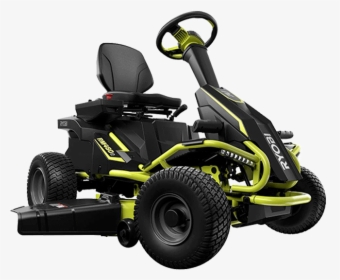 Ryobi 38 Inch Battery Electric Rear Engine Riding Lawn - Electric Ride On Mower, HD Png Download, Transparent PNG