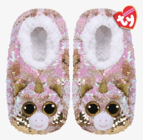 Product Image - Beanie Boo Unicorn Slippers, HD Png Download, Transparent PNG