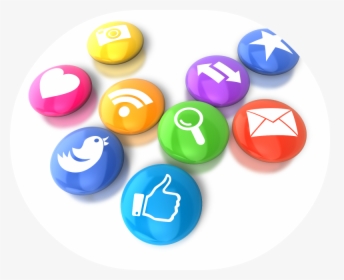Circular Social Media Icons In A Circle - Social Media Icons Xray, HD Png Download, Transparent PNG