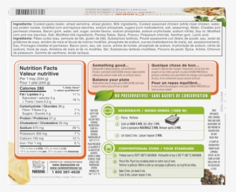 Alt Text Placeholder - Lean Cuisine Lasagna Nutrition Label, HD Png Download, Transparent PNG