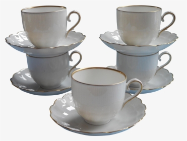 Golden Coffee Cup Porcelain Tableware Mug Saucer Clipart - Coffee Cup, HD Png Download, Transparent PNG