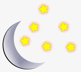 Night Moon Cartoon Png, Transparent Png, Transparent PNG