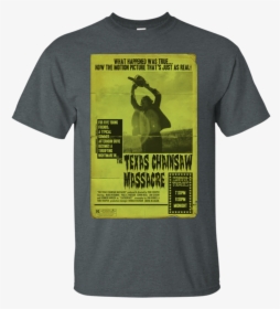 The Texas Chainsaw Massacre Movie Poster Tee T Shirt - Texas Chainsaw Massacre, Gunnar Hansen, 1974, HD Png Download, Transparent PNG