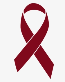 Burgundry Colored Multiple Myeloma Ribbon - Prostate Cancer Ribbon Transparent, HD Png Download, Transparent PNG