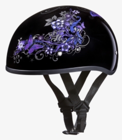Daytona Helmets Motorcycle Half Helmet Skull Cap- Butterfly - Daytona Motorcycle Helmet, HD Png Download, Transparent PNG