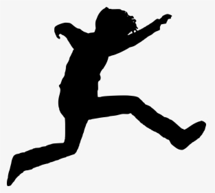 Silhouette Boy Human Free Picture - Person Leaping Silhouette, HD Png Download, Transparent PNG