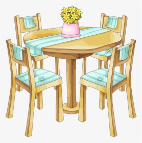 Clipart Dining Table Bg203 1 Clip Art Doll Houses And - Dining Room Png Clipart, Transparent Png, Transparent PNG