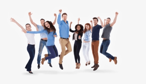 We Work With Businesses Operating In Various Fields, - Group Of People Jumping, HD Png Download, Transparent PNG