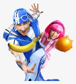 Transparent Sportacus Png - Lazytown Sportacus And Stephanie, Png Download, Transparent PNG