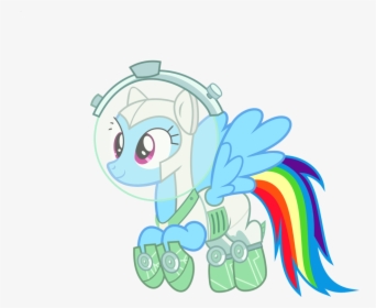 Collection Of Free Astronaut Vector Simple Download - Mlp Scare Master Rainbow Dash, HD Png Download, Transparent PNG
