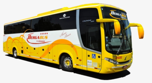 Onibus De Turismo Amarelo - Onibus De Viagem Amarelo, HD Png Download, Transparent PNG