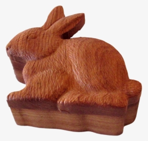 3d Carved Bunny Rabbit Box - Domestic Rabbit, HD Png Download, Transparent PNG