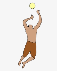 Volleyball Jumping Air Free Picture - Personas Jugando Voleibol Png, Transparent Png, Transparent PNG
