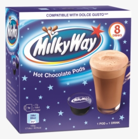 Milky Way Hot Chocolate Pods - Milky Way Cake Bar, HD Png Download, Transparent PNG