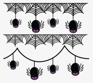 Halloween Spider Web Banner, HD Png Download, Transparent PNG