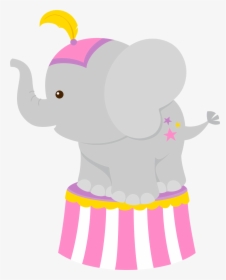 Clown Girls Png Cumplea - Cute Circus Elephant Clipart, Transparent Png, Transparent PNG
