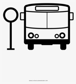 Bus Stop Coloring Page - Bus Stop For Coloring, HD Png Download, Transparent PNG