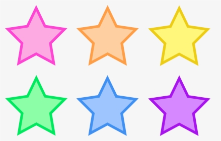 Animated Star Clip Art - Colorful Stars Clipart, HD Png Download, Transparent PNG