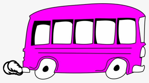 Ônibus, Ônibus Escolar, Rosa, Transporte, Veículo - Bus Clip Art, HD Png Download, Transparent PNG