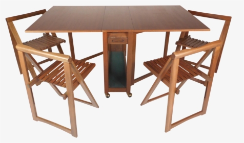 Drop Leaf Dining Table Set Wall Mounted Midcentury - Drop-leaf Table, HD Png Download, Transparent PNG
