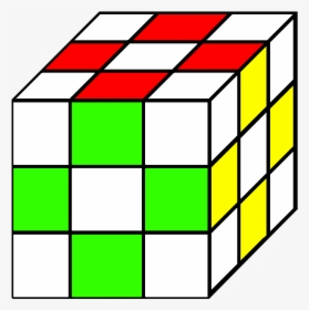 Rubik S Cube Coloring Sheet , Png Download - App Inventor Math Game, Transparent Png, Transparent PNG