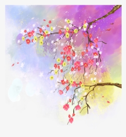 Transparent Watercolor Tree Png - Flower Poster Painting, Png Download, Transparent PNG
