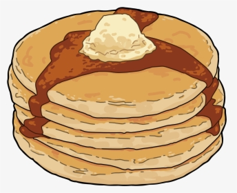 Pancakes Clipart Fruit - Pancake Drawing, HD Png Download, Transparent PNG