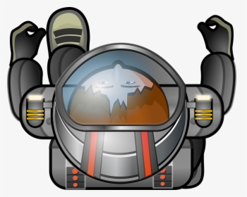 Cosmonaut, Space, Suit, Helmet, Cartoon, Astronaut - Top Down Character Png, Transparent Png, Transparent PNG