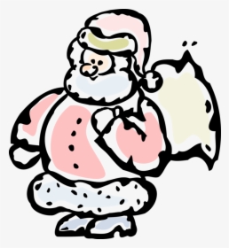 Vector Illustration Of Santa Claus, Saint Nicholas,, HD Png Download, Transparent PNG