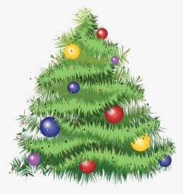Christmas Tree Png - Decorated Christmas Tree Vector, Transparent Png, Transparent PNG