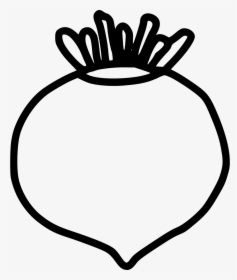 Beetroot - Beetroot Png In Black And White, Transparent Png, Transparent PNG