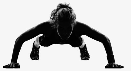 Fitness Png - Women Working Out Black And White, Transparent Png, Transparent PNG