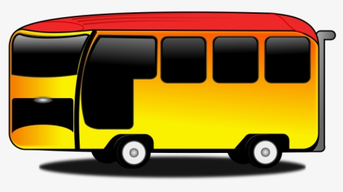 Bus-cartoon - Cartoon Transparent Bus, HD Png Download, Transparent PNG