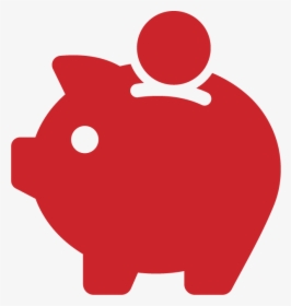 Silhouette Piggy Bank Vector Clipart , Png Download - Vector Piggy Bank Icon, Transparent Png, Transparent PNG