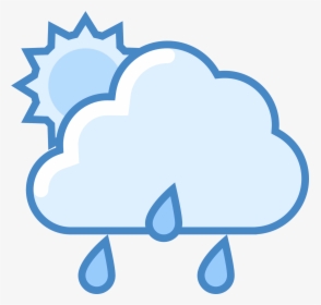 Weather Cold Weather But Partly Cloudy Icons Clipart, HD Png Download, Transparent PNG