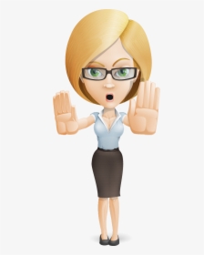 Pay Wages To Your Wife/husband - Cartoon Business Woman Png, Transparent Png, Transparent PNG