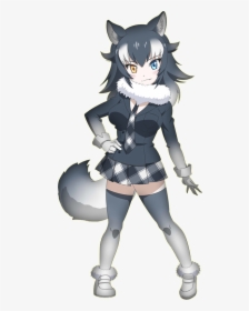 Kemono Friends Gray Wolf Mmd Model, HD Png Download, Transparent PNG