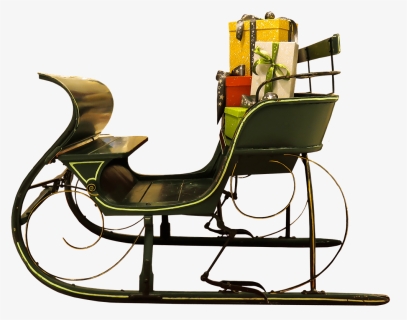 Santa Claus Sleigh - Christmas Rock Chair Png, Transparent Png, Transparent PNG