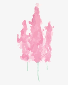 Pink Leaf Watercolor Design - Watercolor Paint, HD Png Download, Transparent PNG