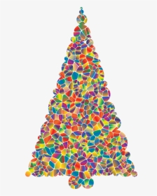 Polyprismatic Tiled Christmas Tree Clip Arts - Tiled Christmas Tree, HD Png Download, Transparent PNG
